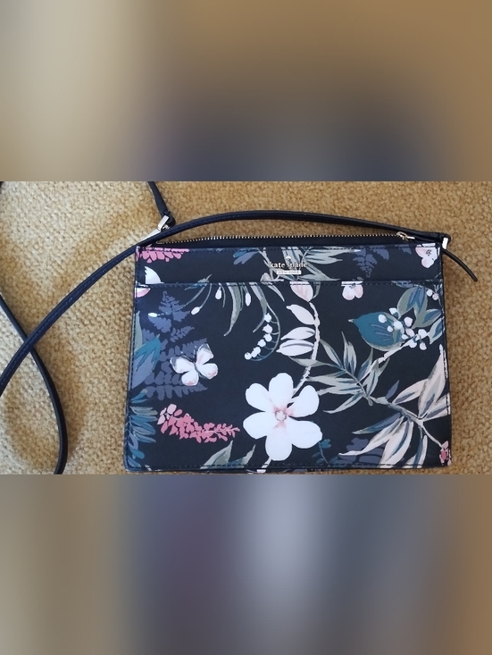 kate spade Handbags - Kate Spade Botanical Print Leather Crossbody Bag